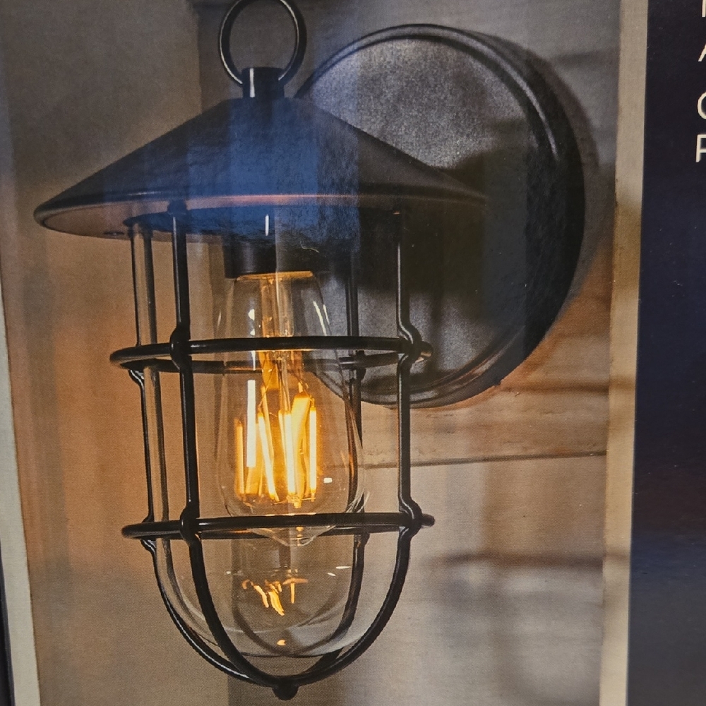 Black Industrial Wall Sconce